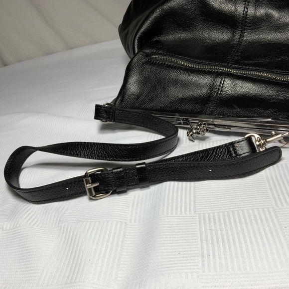 NWT - Patricia Nash Black Leather XL Serafina Bag - Picture 10 of 13